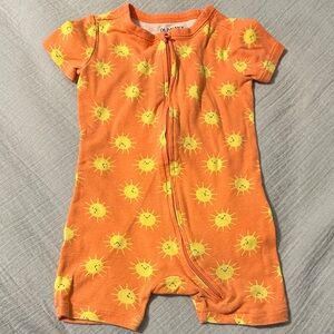 Old Navy Orange Sunshine Kids Short Sleeve Baby Romper Shortall Shorty